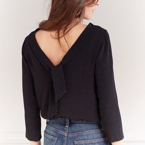 Sézane Felli Blouse Black Sz 6US; 38EU